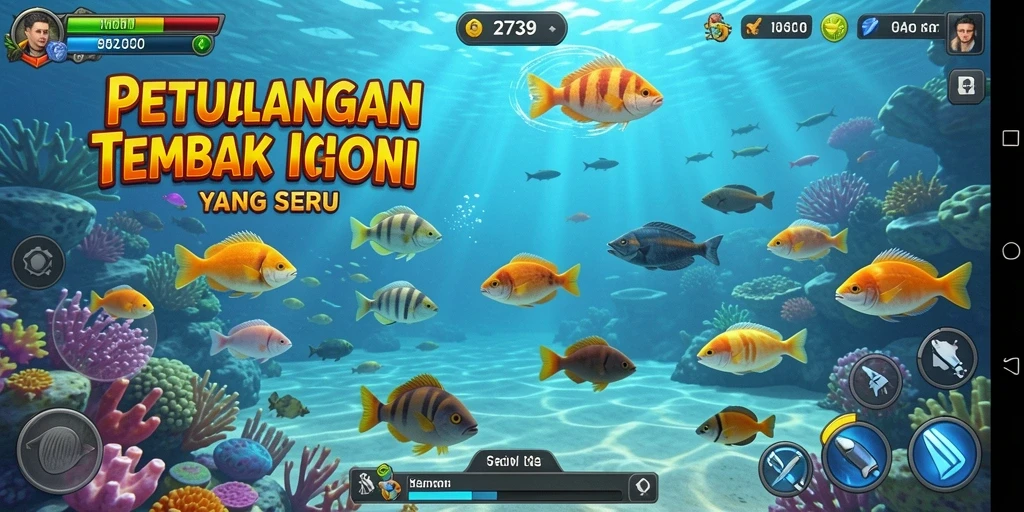 Tampilan gameplay Tembak Ikan yang menegangkan di 2739.