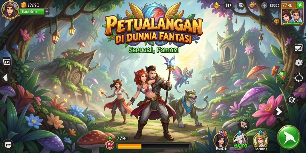 Tampilan gameplay 77RP yang penuh aksi dan eksplorasi.