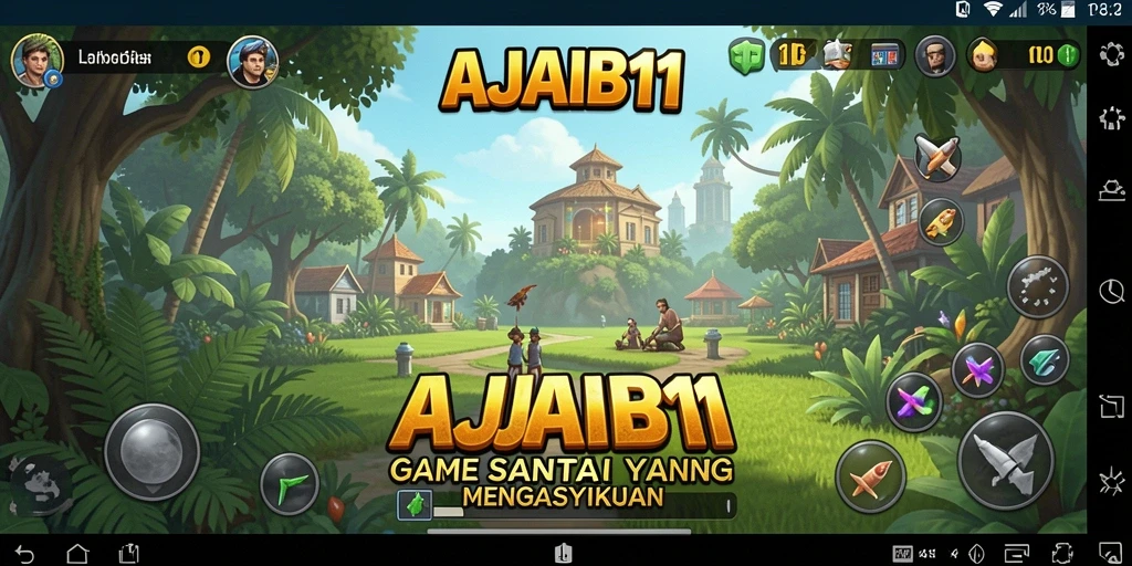 Tampilan gameplay AJAIB11 yang penuh warna dan menarik.