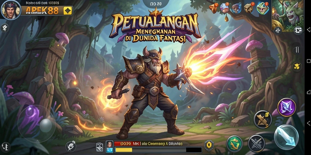 Tampilan gameplay APEK88 dengan grafis fantastis dan aksi seru.