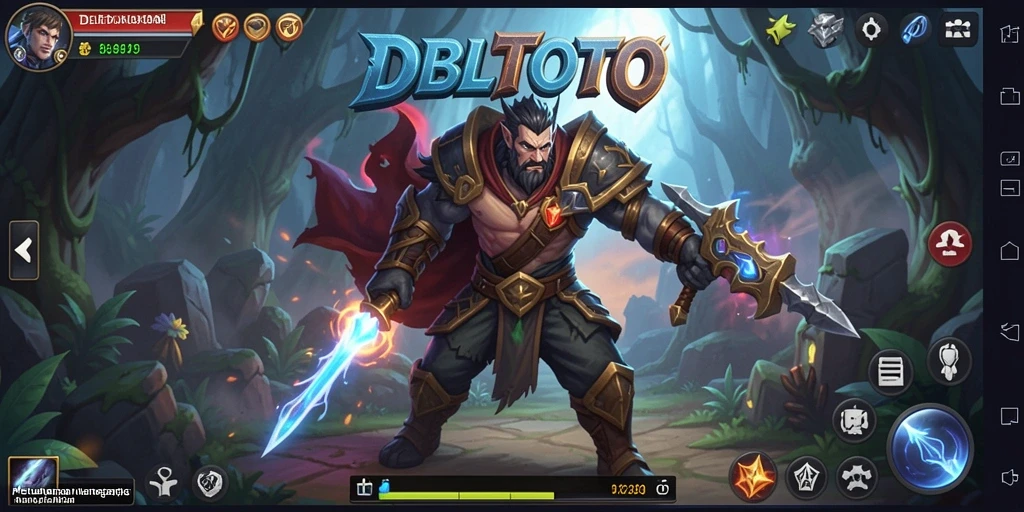 Tangkapan layar menampilkan aksi pertempuran yang mendebarkan di DBLTOTO.