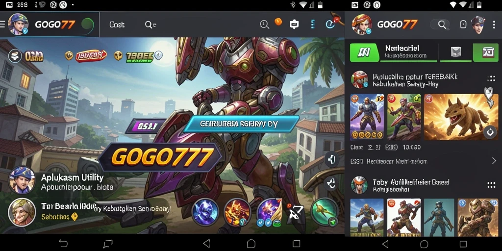 Screenshot GOGO77 menampilkan antarmuka pengguna yang intuitif dan fitur pengingat yang terorganisir.