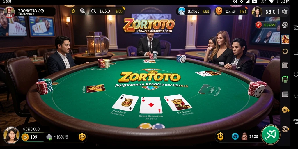 Gameplay seru dan mendebarkan dalam ZORTOTO Poker.